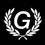 logo galgo blanco y negro