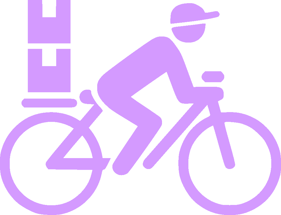 Bici mensajeria icono