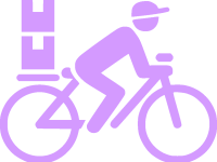 Bici mensajeria icono